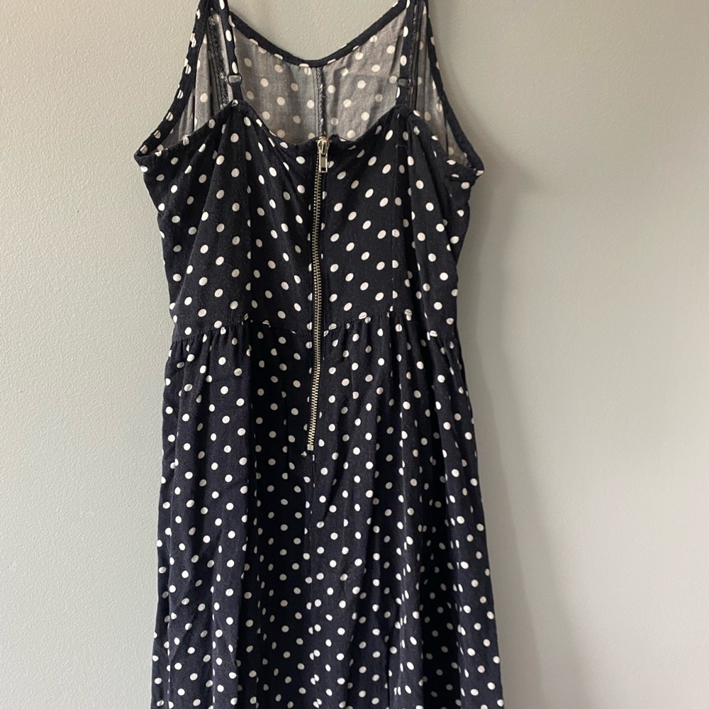 Navy Blue Polka Dot Sundress - H&M - xs - Picture 3 of 3